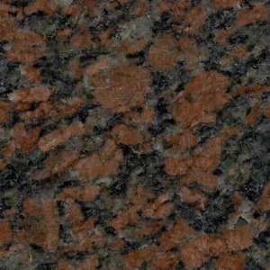 Granite Grey Galaxy countertop: Close-up of luxurious speckled granite with dark grey and reddish-brown tones.