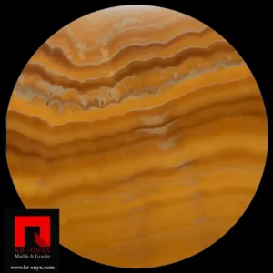 Honey Onyx Stone Slab 00016: Natural honey-colored onyx with beautiful striations, perfect for countertops or decorative projects.